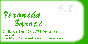 veronika baroti business card